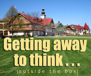 Getting away to think... (outside the box)